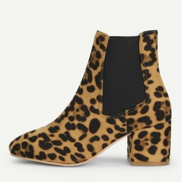 Booties Leopard Print - Picture 2 of 4